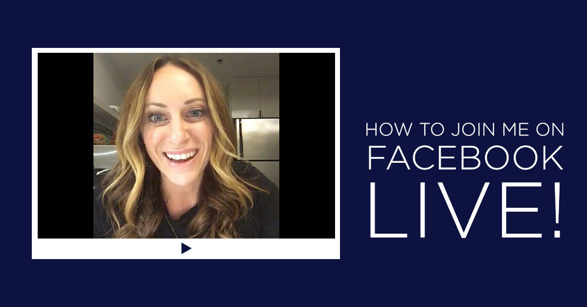 How to join me LIVE on Facebook | Diane Sanfilippo